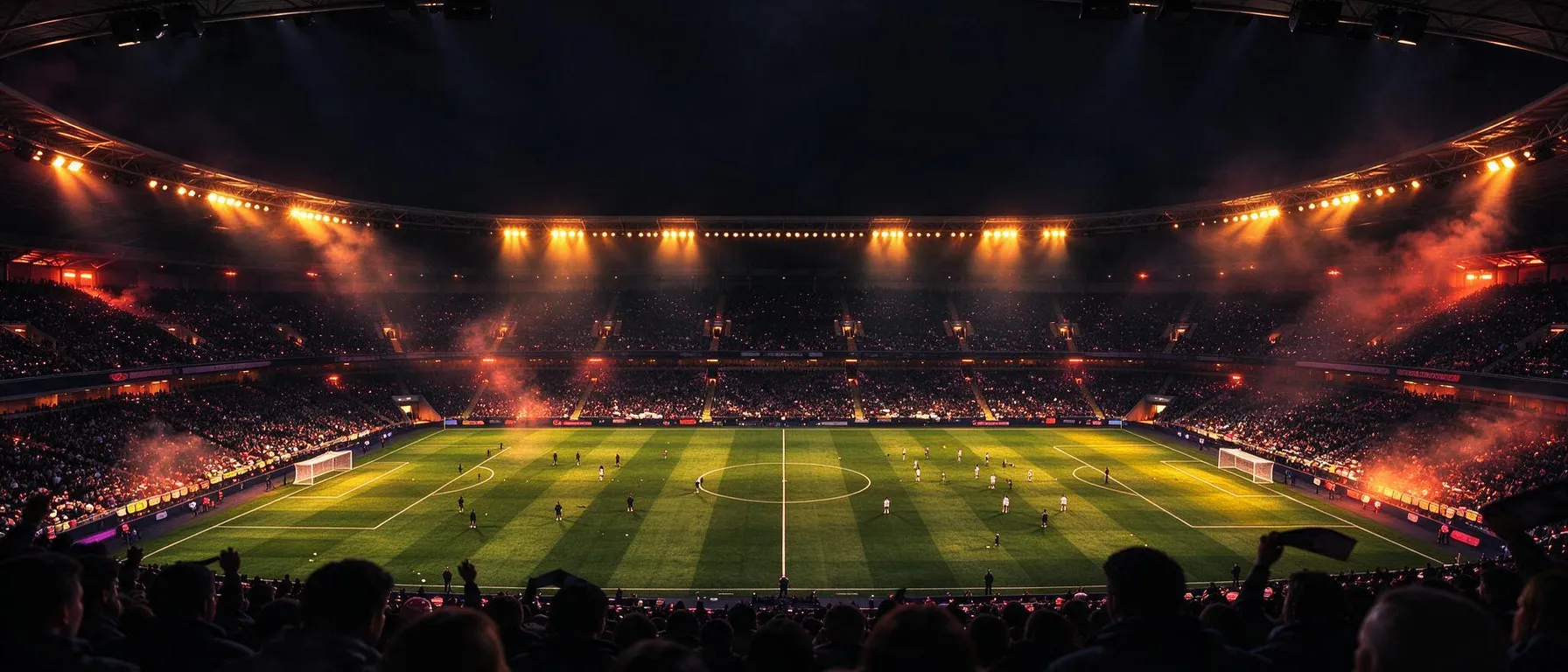 Full-bleed atmospheric backdrop behind the welcome-offer copy: a casino table, live studio or prize scene with quiet, low-detail areas so headline text stays readable; never slot machines or reels. For sportsbook or sports pages choose the matching sport preset (an empty arena, court or rink).